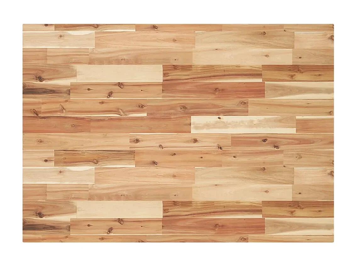 Waschbeckenregal Wandmontage Stahl und Akazienholz