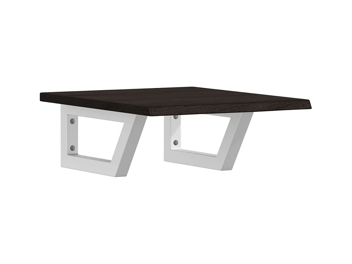 Badkamer wandschap staal en massief eikenhout