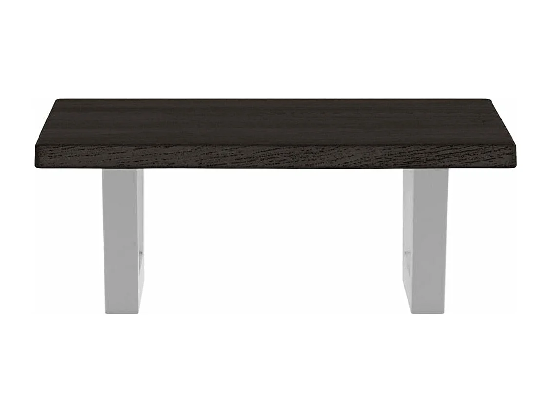 Badkamer wandschap staal en massief eikenhout