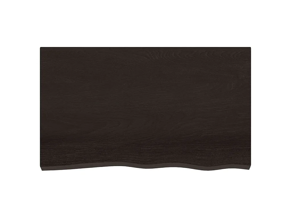 Estante de lavabo de pared de acero y madera maciza de roble