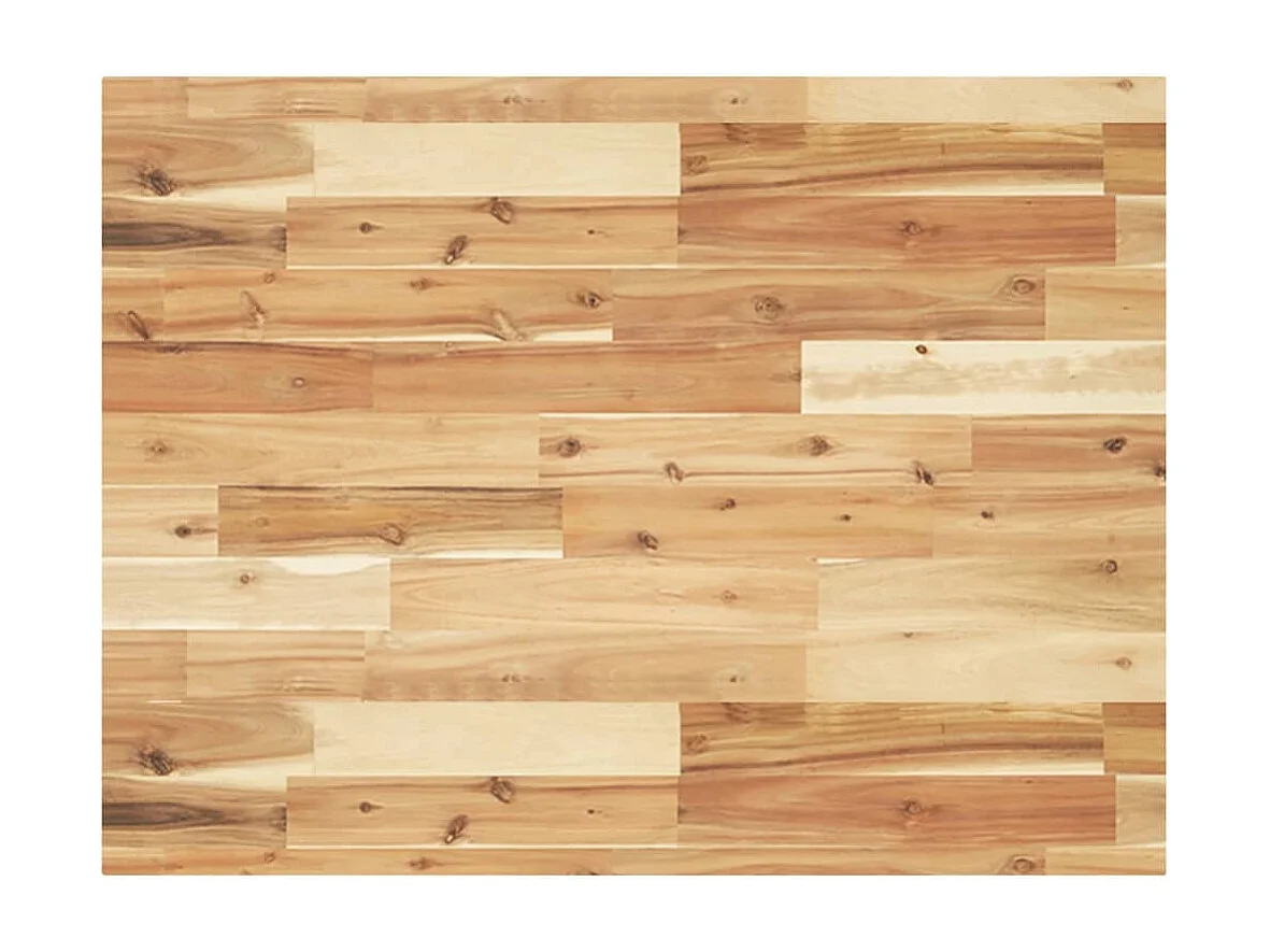 Waschbeckenregal Wandmontage Stahl und Akazienholz