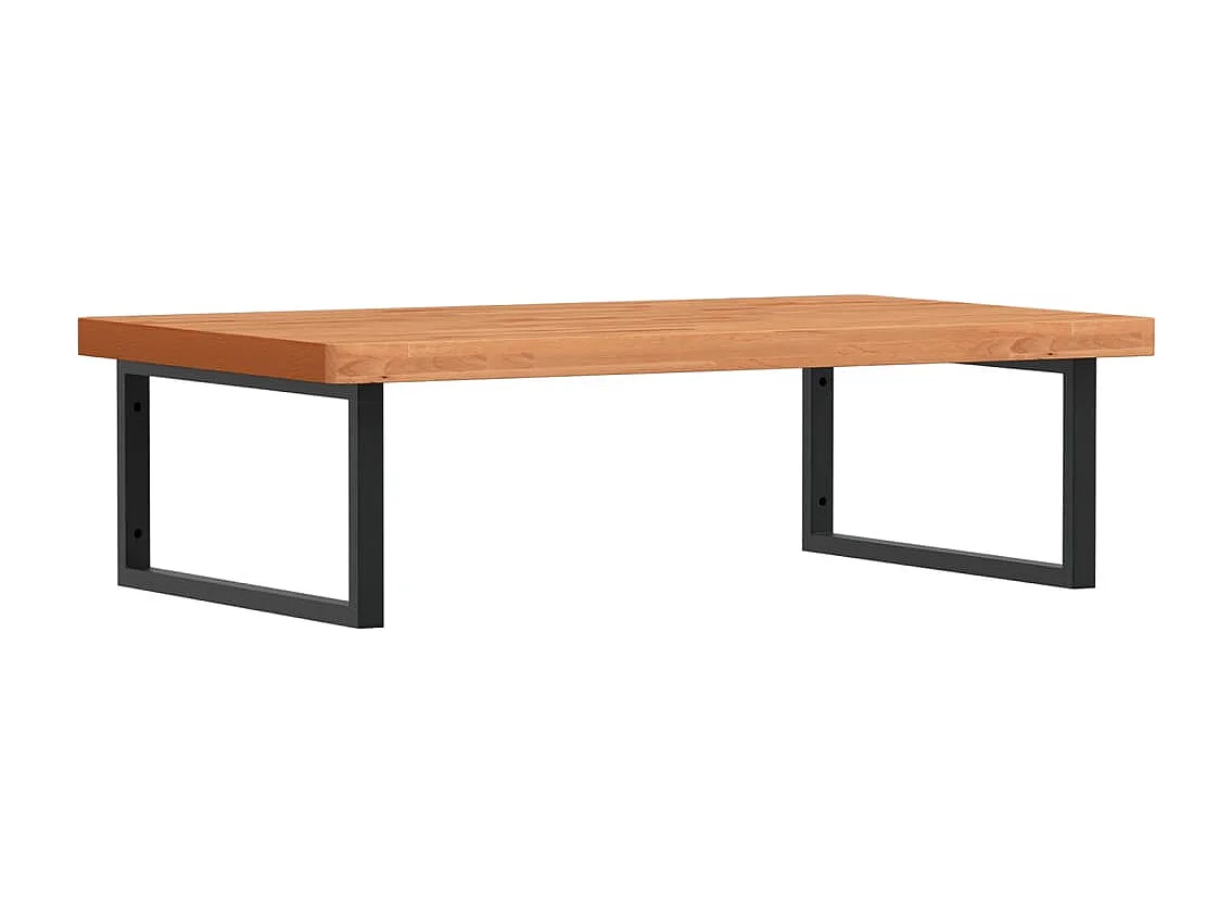 Badkamer wandschap staal en massief beukenhout