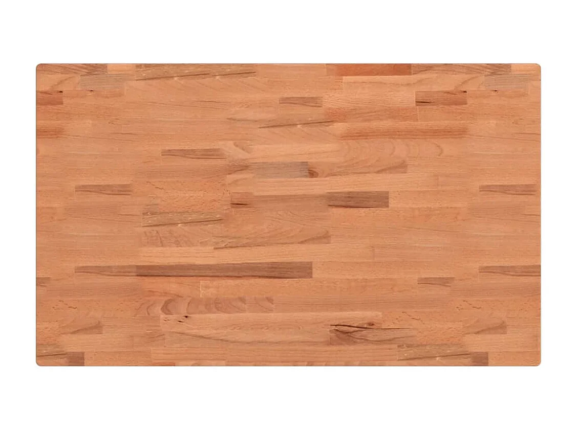 Estante de lavabo de pared de acero y madera maciza de haya