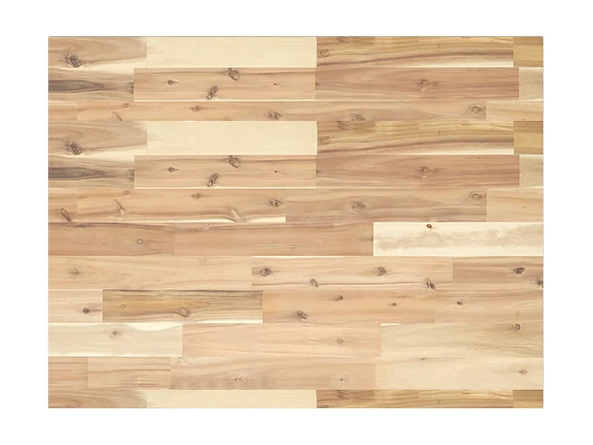 Estante de lavabo de pared acero y madera maciza de acacia