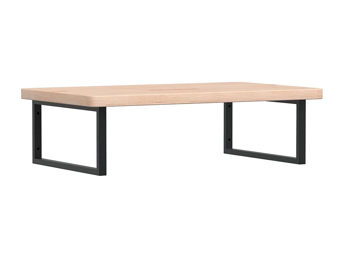 Badkamer wandschap staal en massief eikenhout