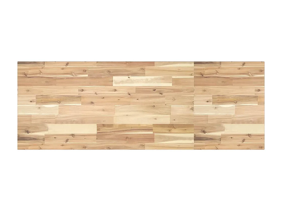 Waschbeckenregal Wandmontage Stahl und Akazienholz