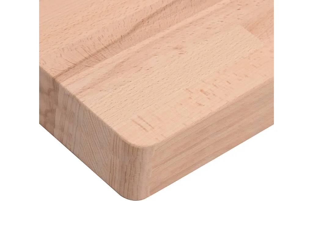 Waschbeckenregal Wandmontage Stahl und Massivholz Buche