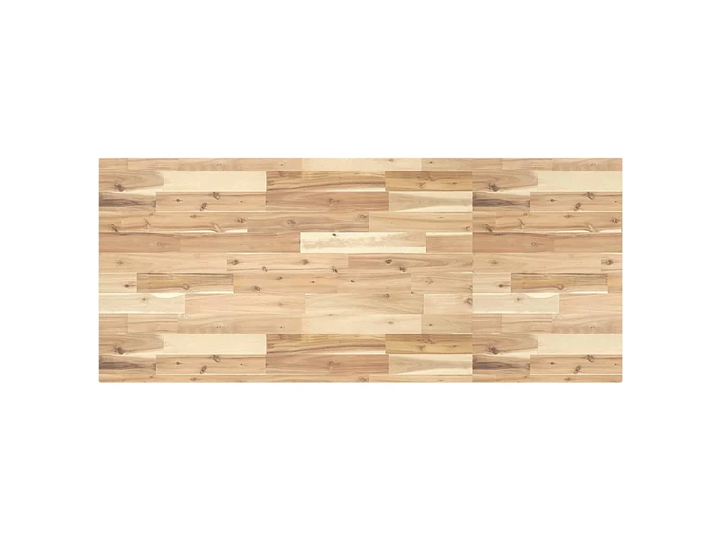 Étagère de vasque murale acier et bois massif d'acacia