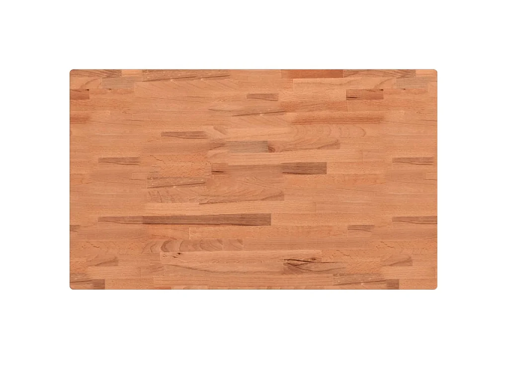 Waschbeckenregal Wandmontage Stahl und Massivholz Buche