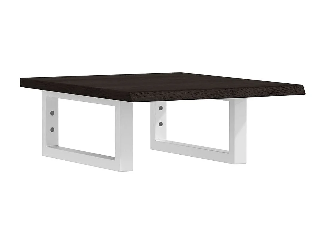 Badkamer wandschap staal en massief eikenhout