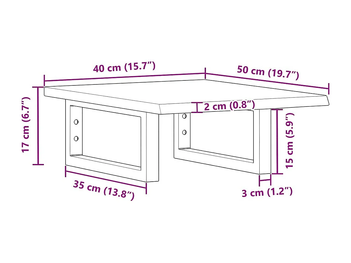 Badkamer wandschap staal en massief eikenhout