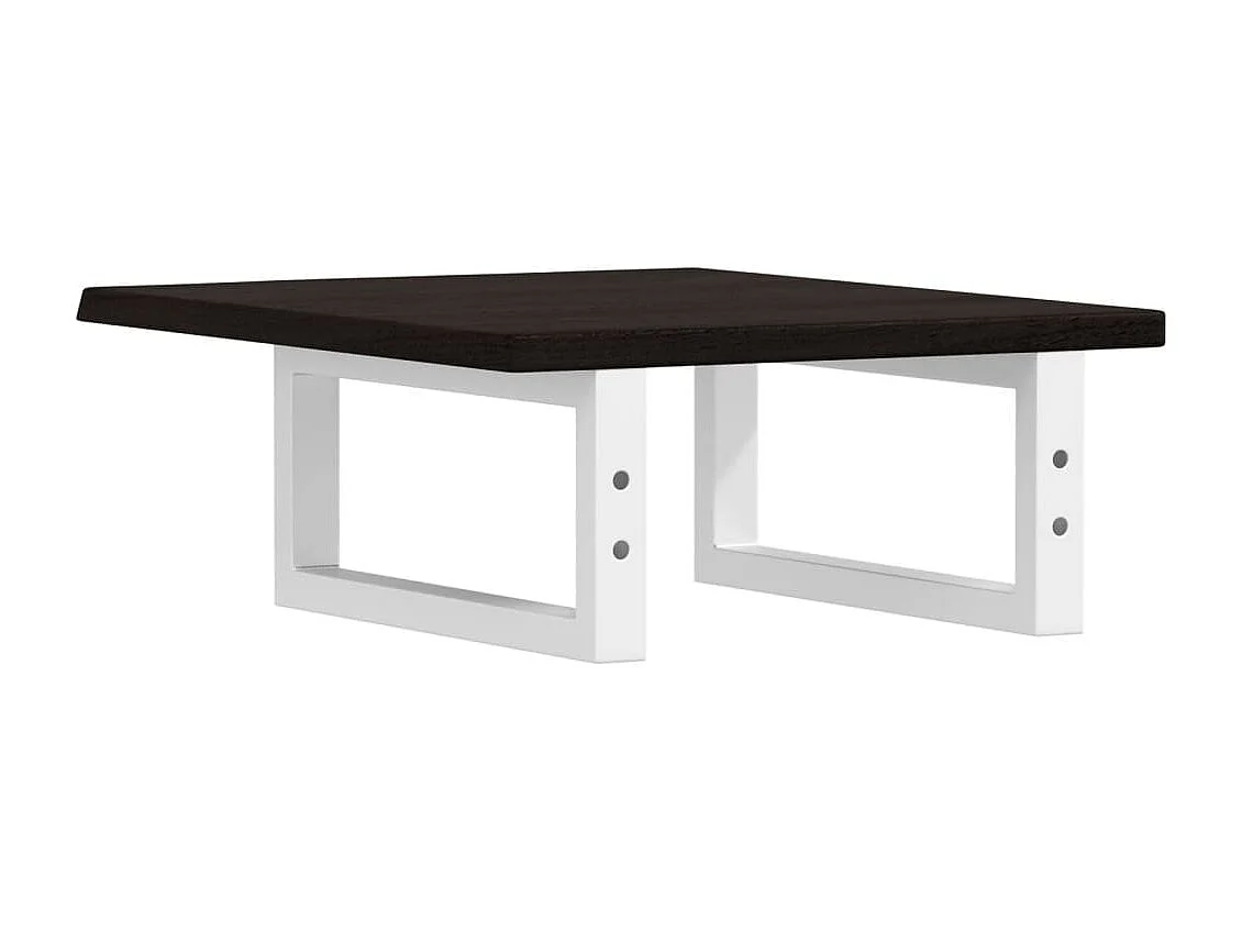 Badkamer wandschap staal en massief eikenhout