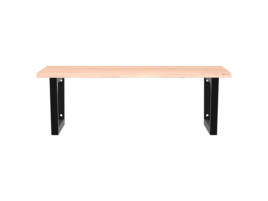 Badkamer wandschap staal en massief eikenhout