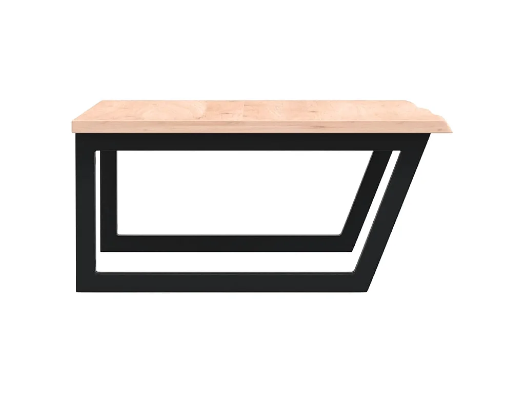 Badkamer wandschap staal en massief eikenhout