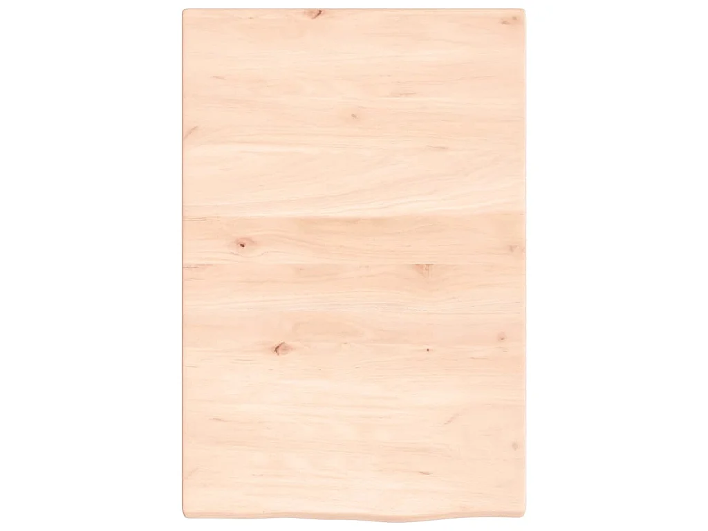 Waschtischplatte mit Halterung Stahl und Massivholz Eiche