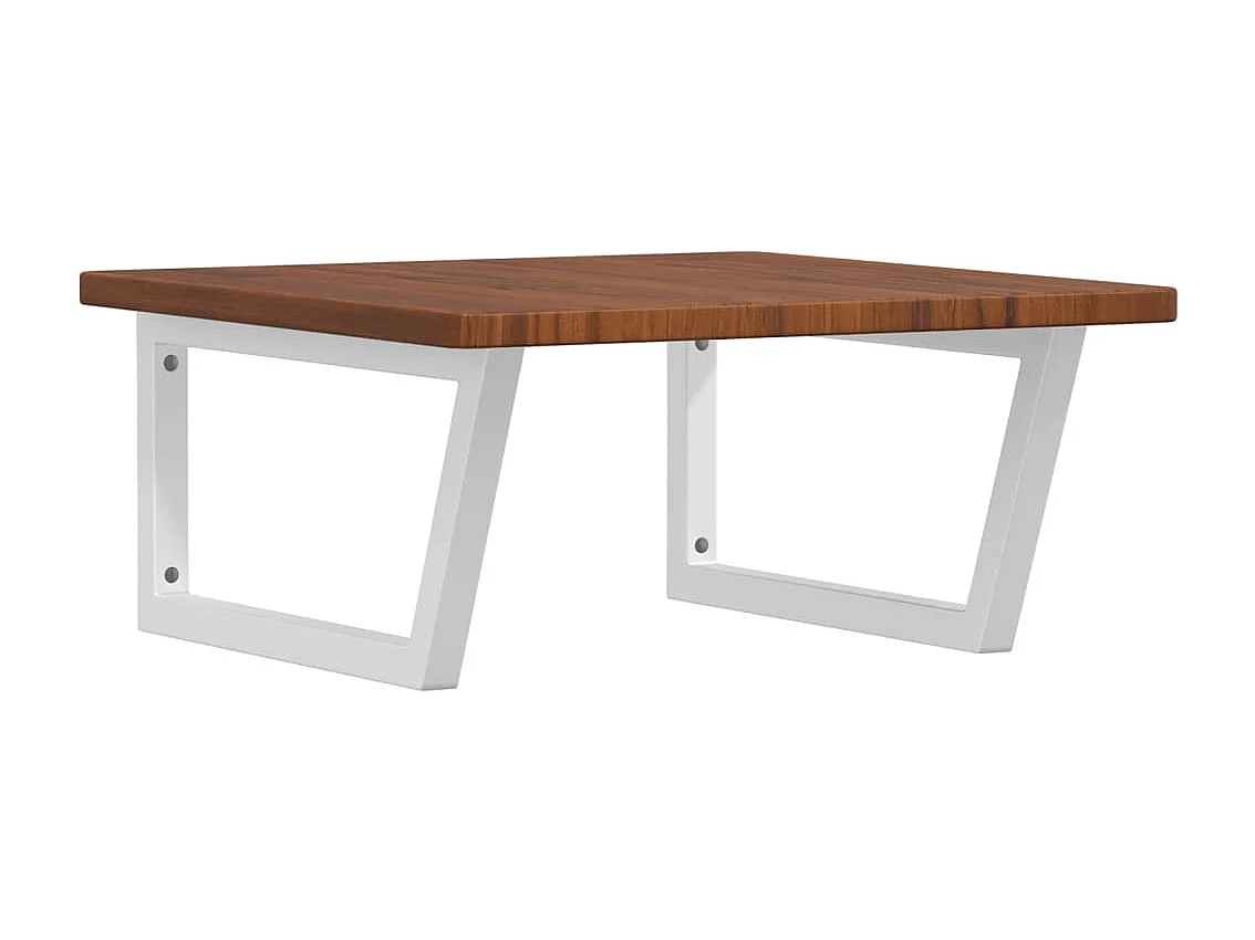 Badkamer wandschap staal en massief eikenhout