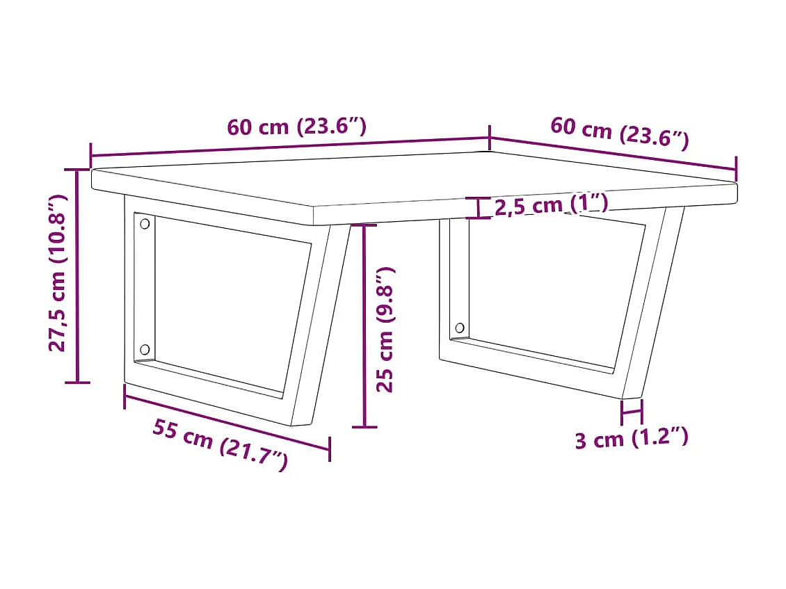 Badkamer wandschap staal en massief eikenhout