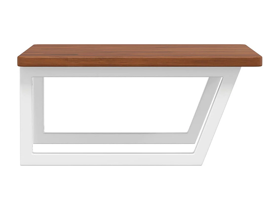 Badkamer wandschap staal en massief eikenhout