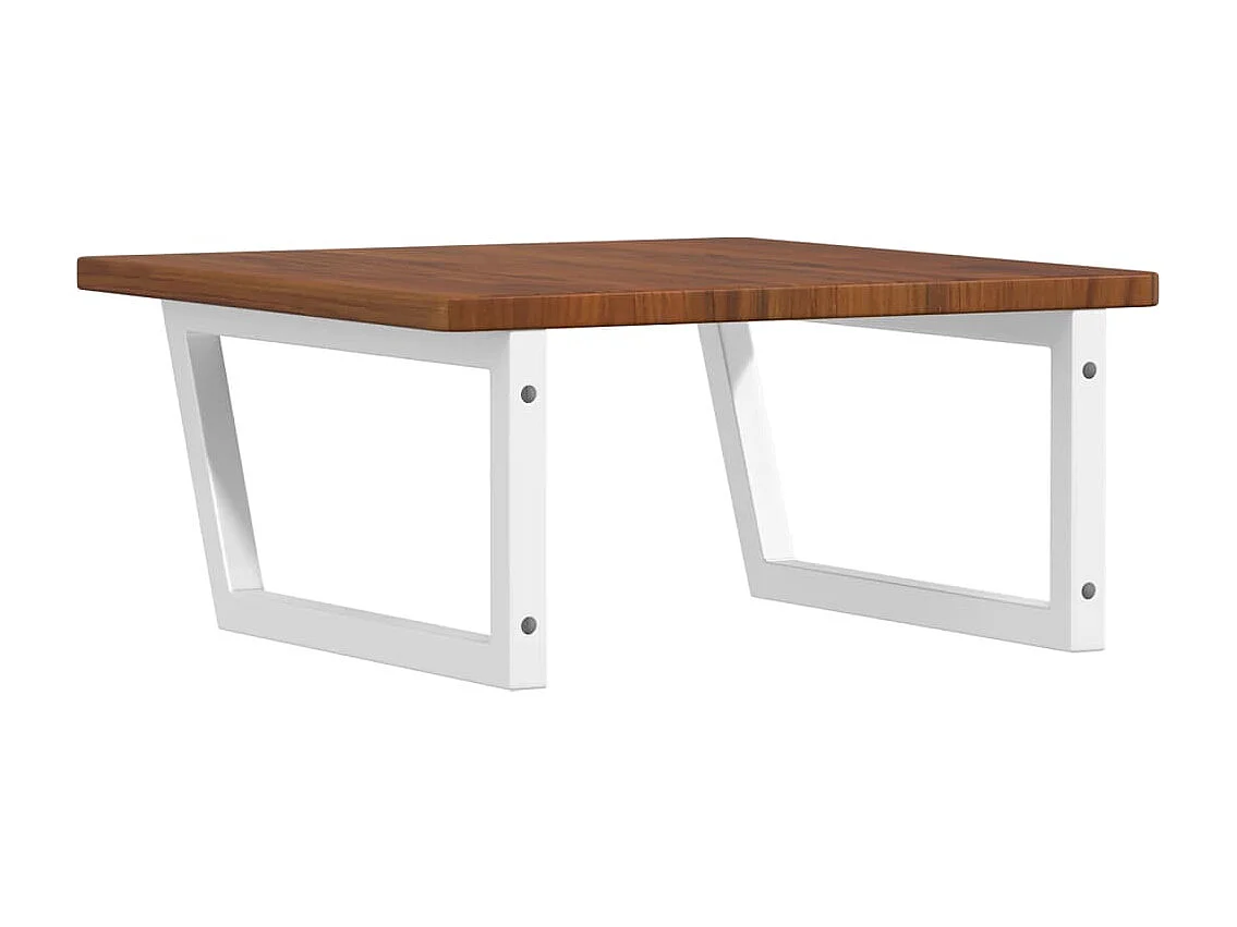 Badkamer wandschap staal en massief eikenhout