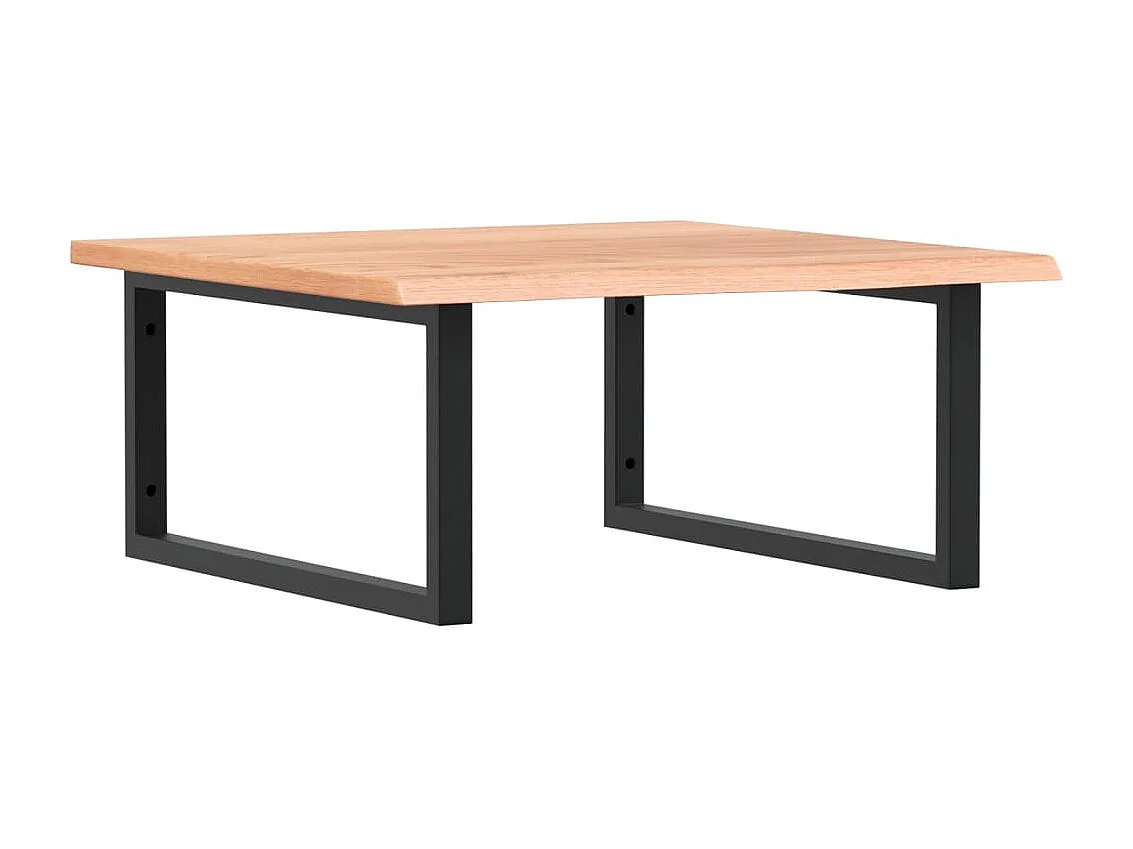 Badkamer wandschap staal en massief eikenhout