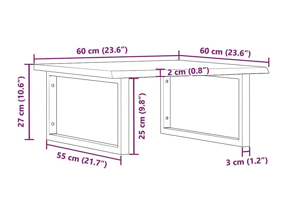 Badkamer wandschap staal en massief eikenhout