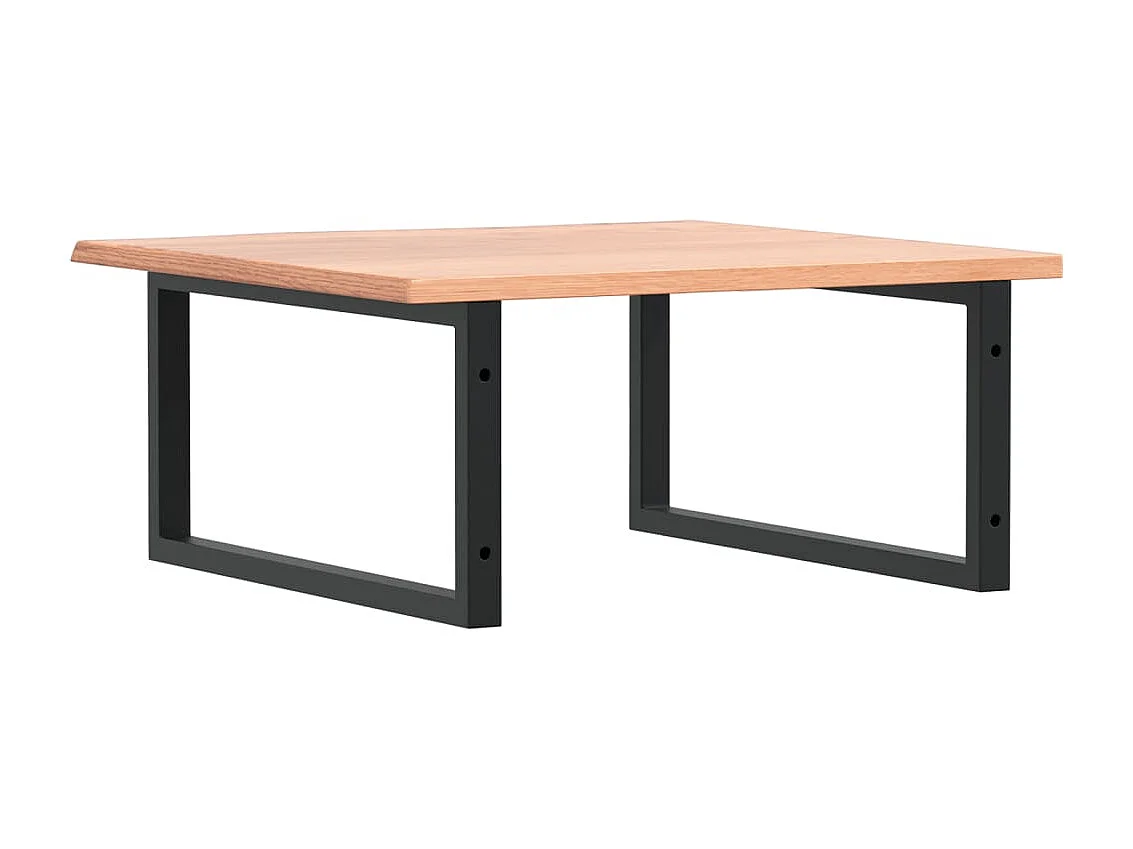 Badkamer wandschap staal en massief eikenhout