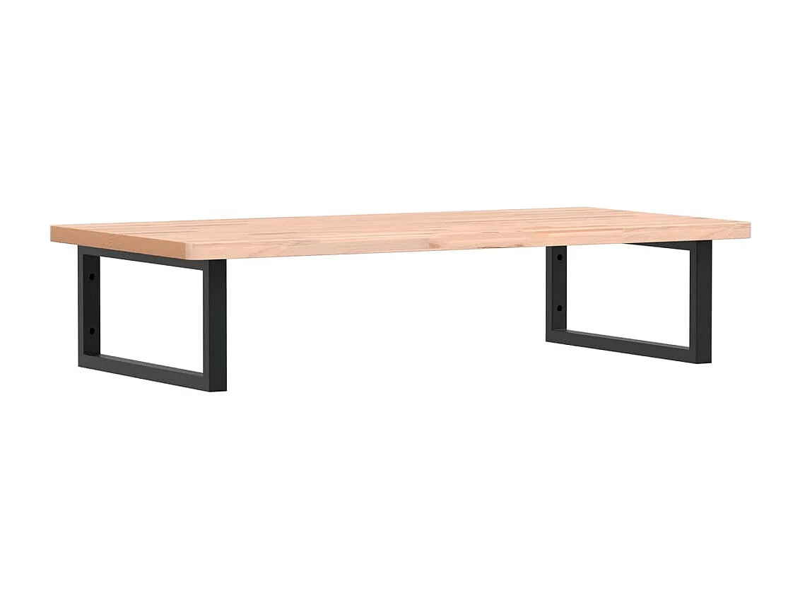 Badkamer wandschap staal en massief beukenhout