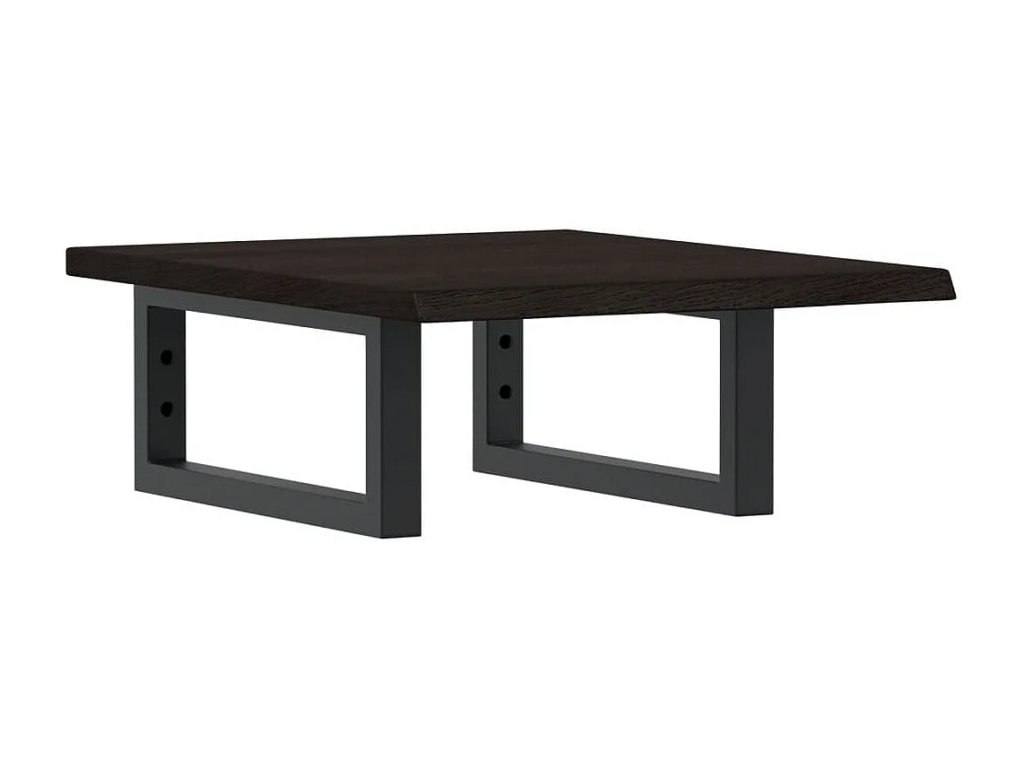 Badkamer wandschap staal en massief eikenhout