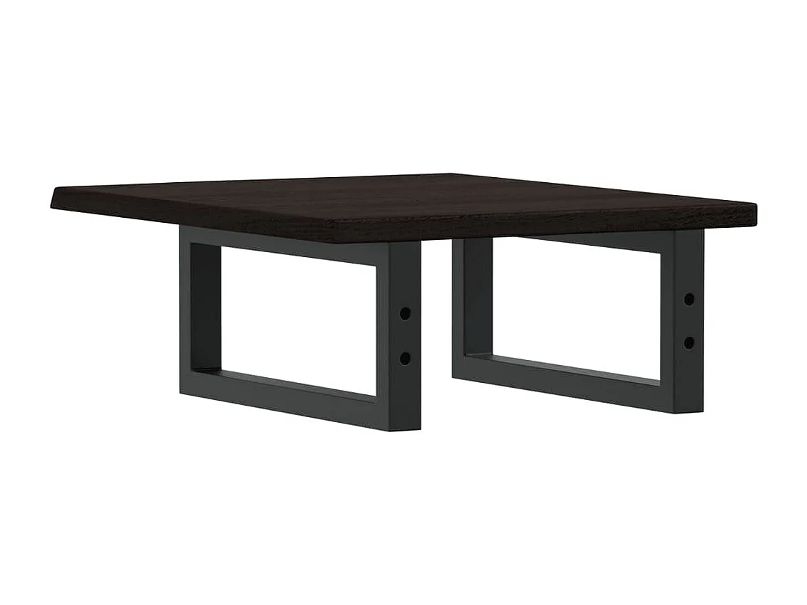 Badkamer wandschap staal en massief eikenhout