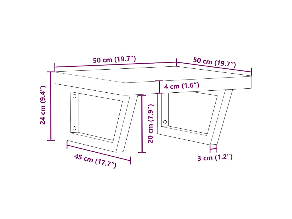 Badkamer wandschap staal en massief beukenhout