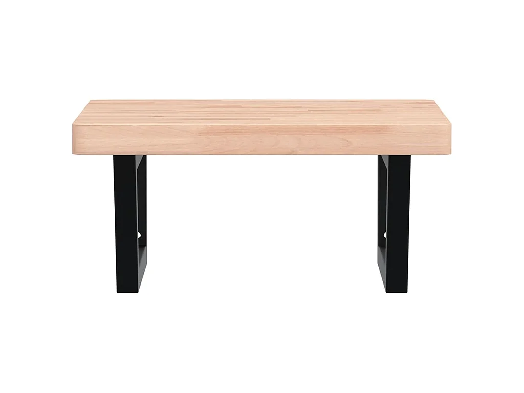 Badkamer wandschap staal en massief beukenhout