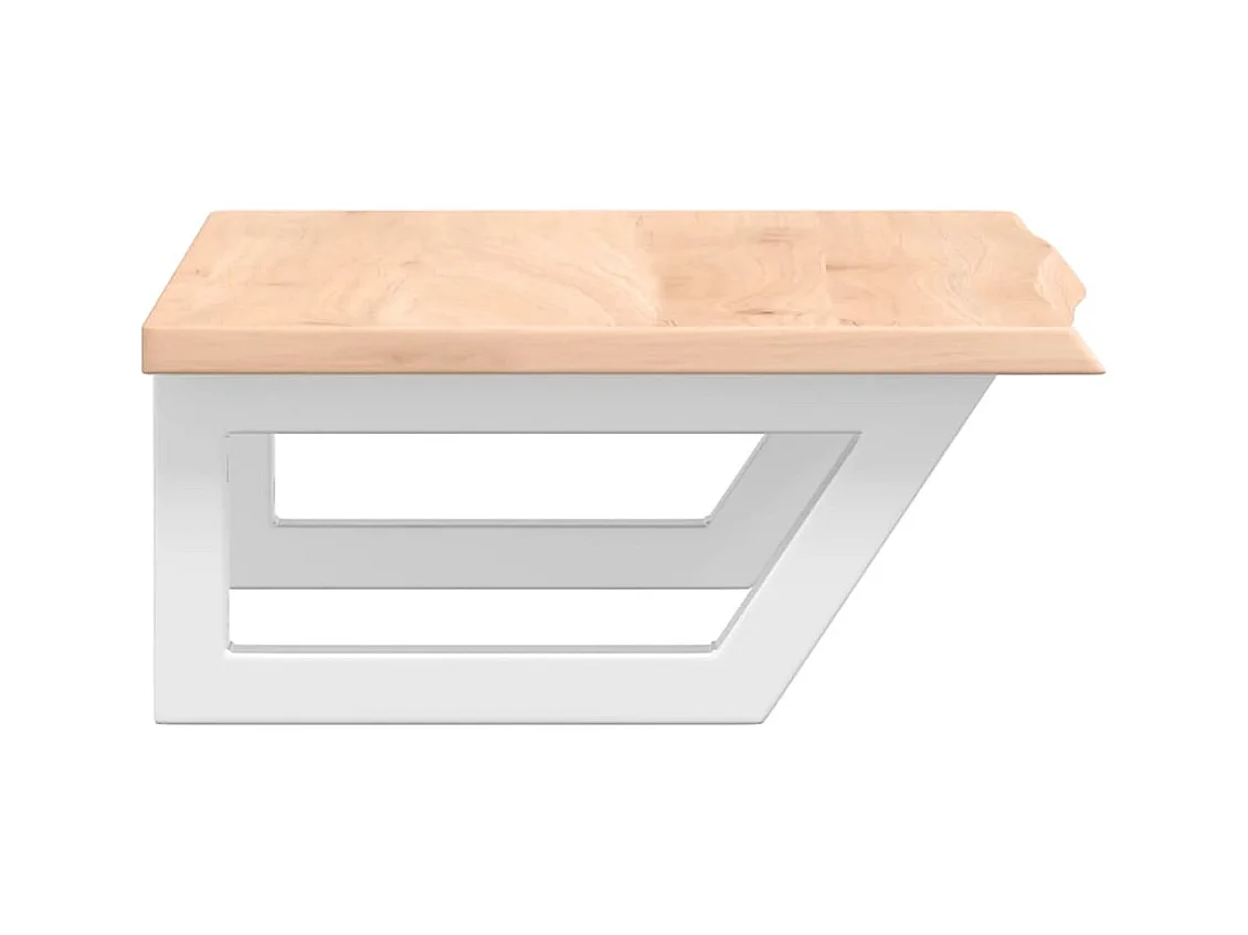 Badkamer wandschap staal en massief eikenhout