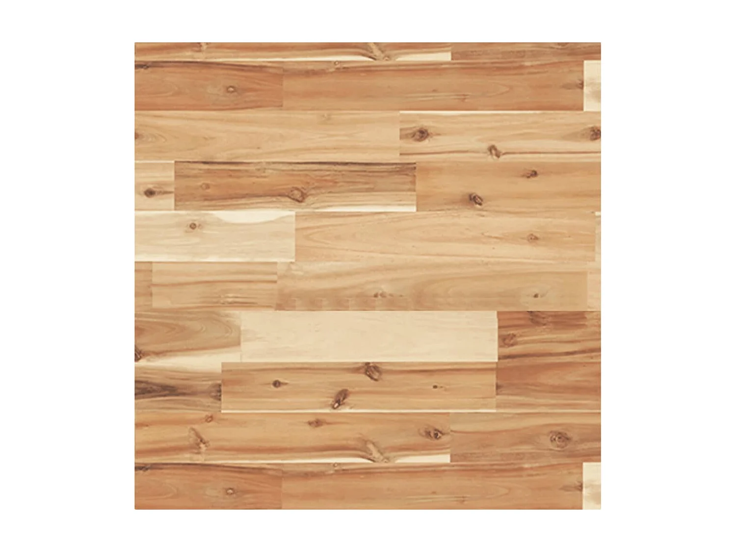 Waschbeckenregal Wandmontage Stahl und Akazienholz