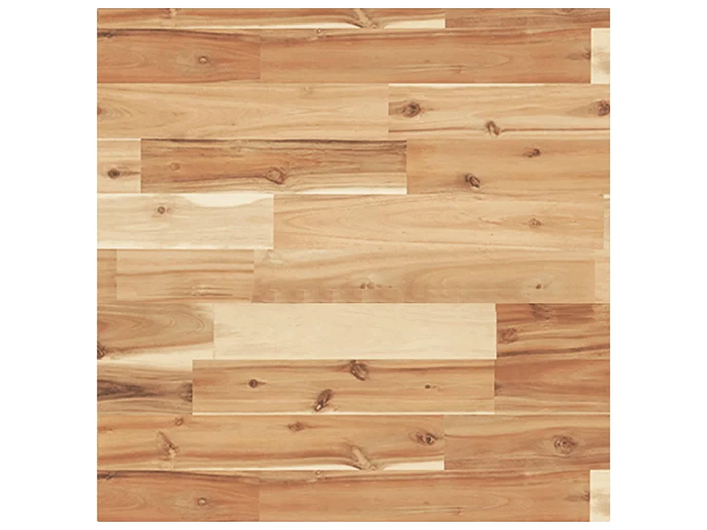 Étagère de vasque murale acier et bois massif d'acacia