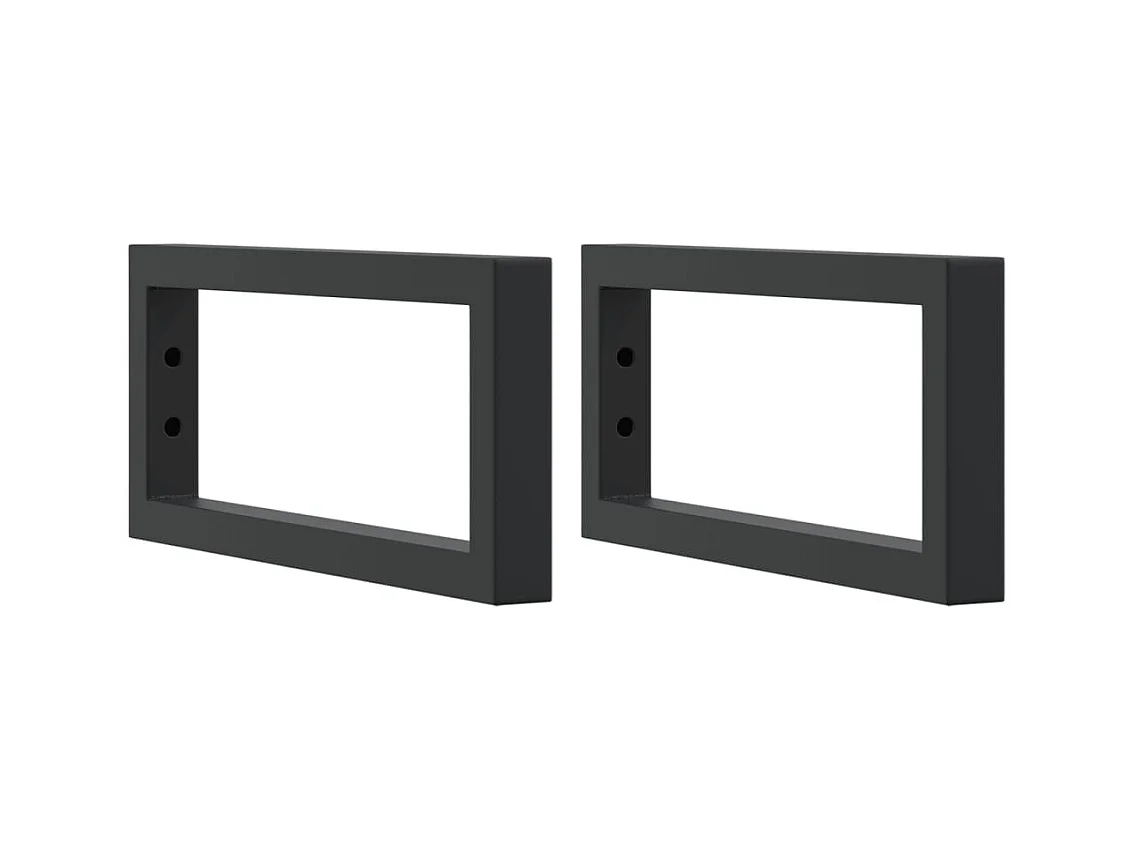 Waschtischplatte mit Halterung Stahl und Massivholz Eiche