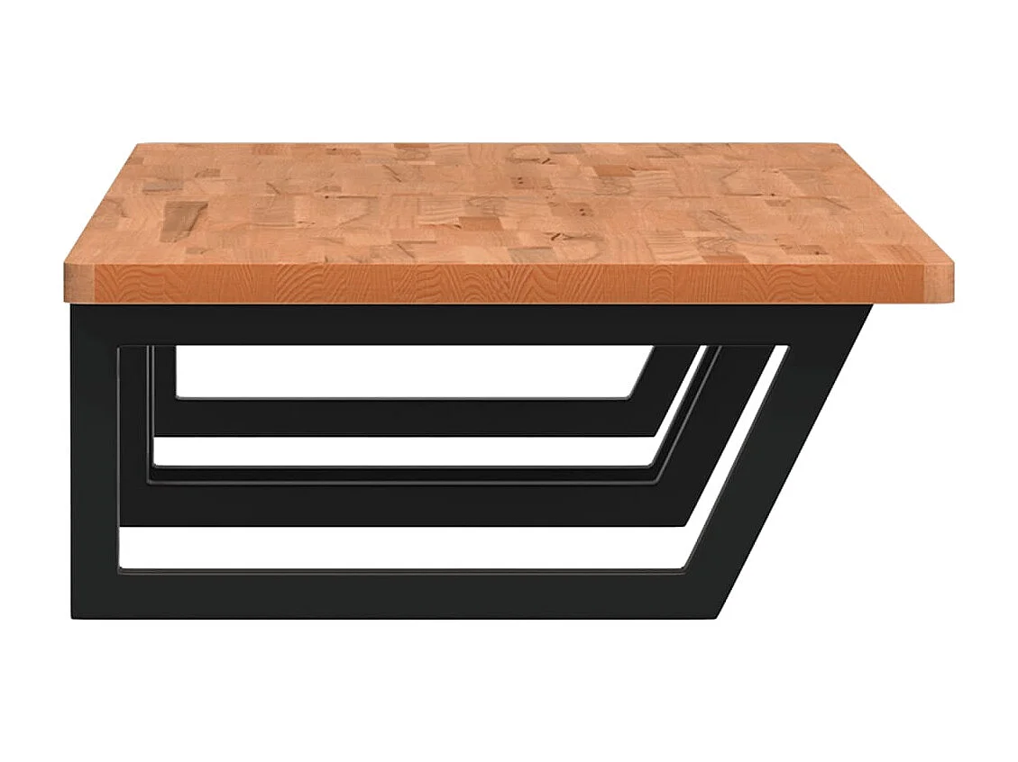 Badkamer wandschap staal en massief beukenhout