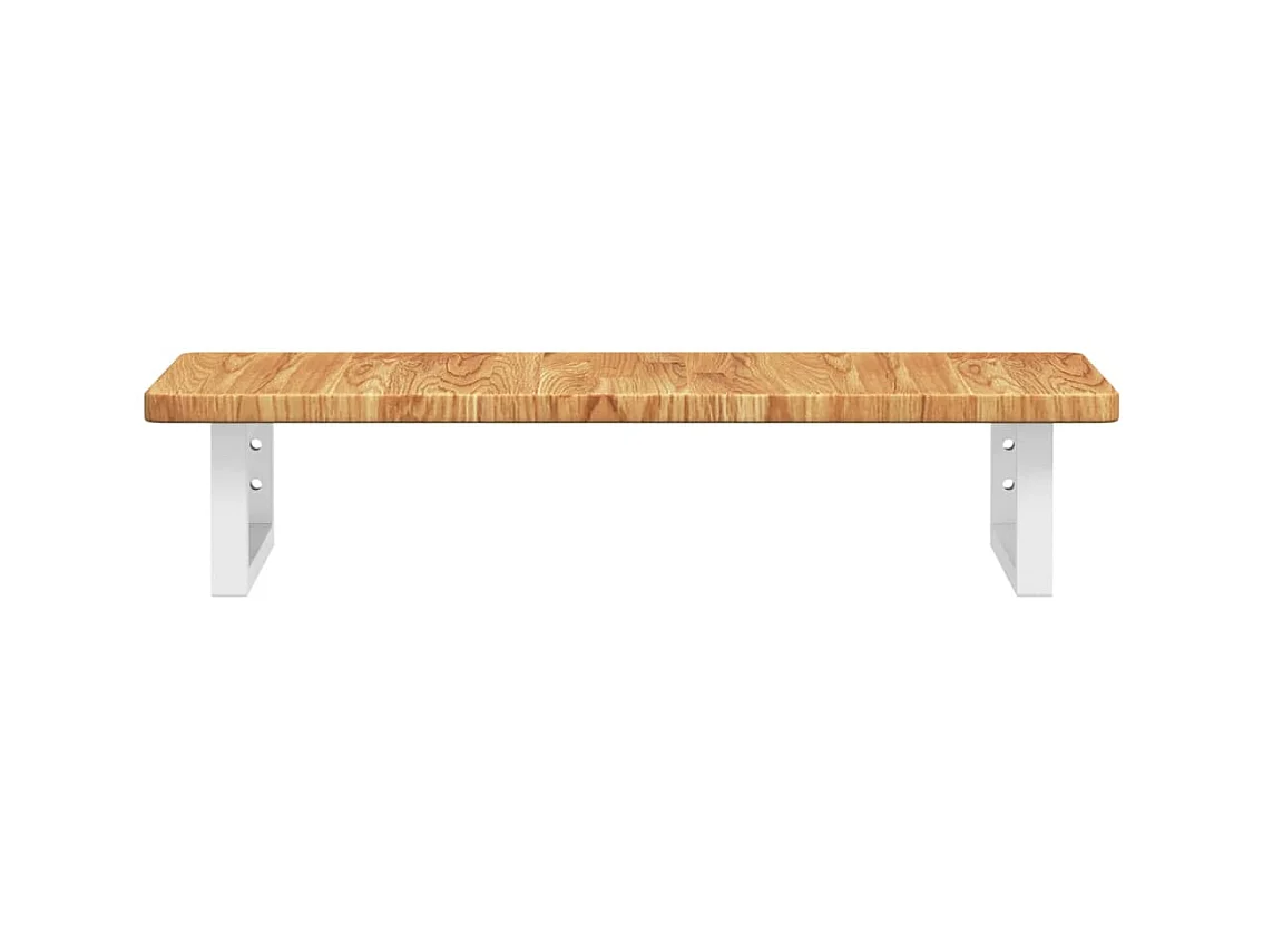 Badkamer wandschap staal en massief eikenhout