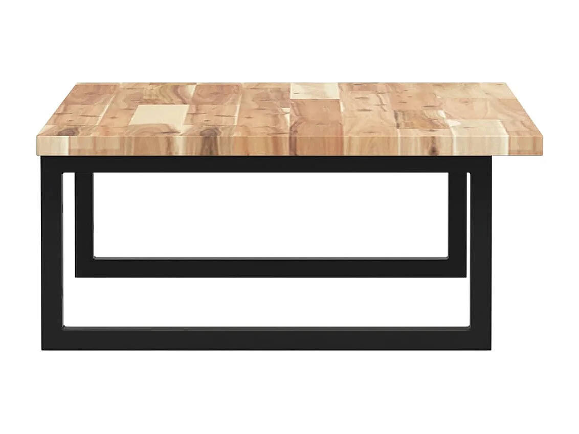 Waschbeckenregal Wandmontage Stahl und Akazienholz