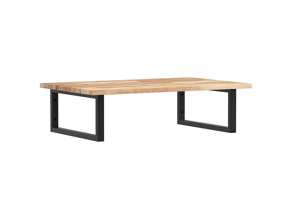 Waschbeckenregal Wandmontage Stahl und Akazienholz