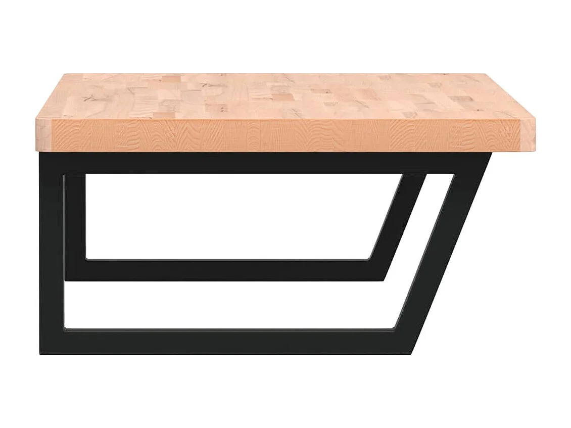 Badkamer wandschap staal en massief beukenhout