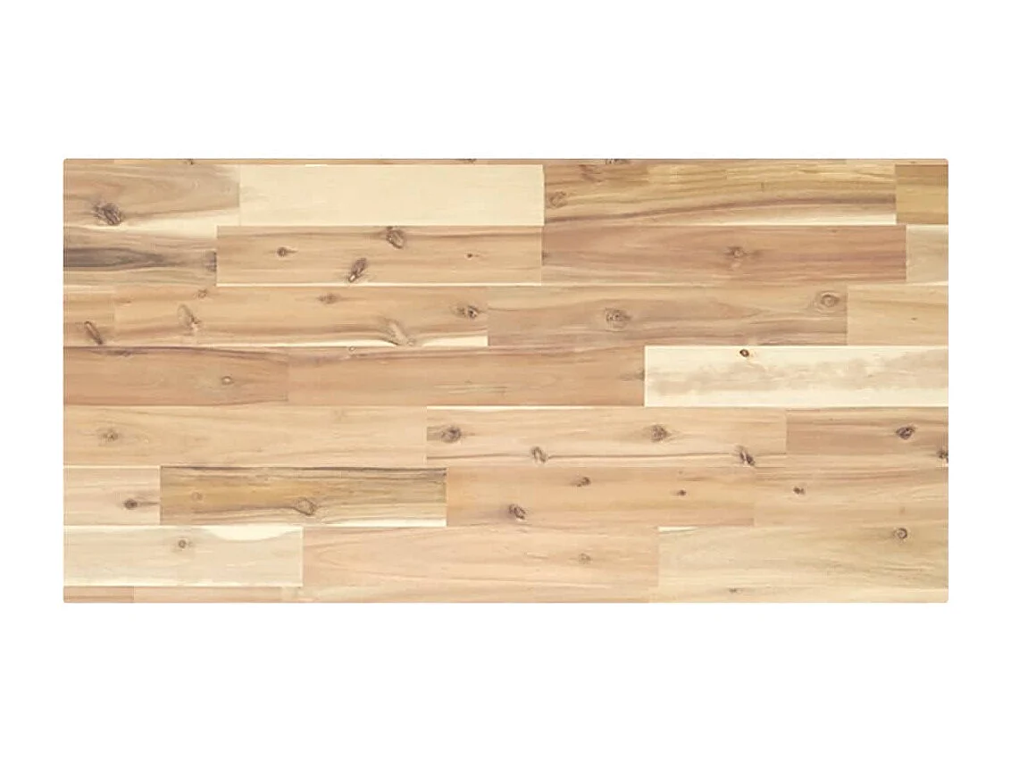 Waschbeckenregal Wandmontage Stahl und Akazienholz