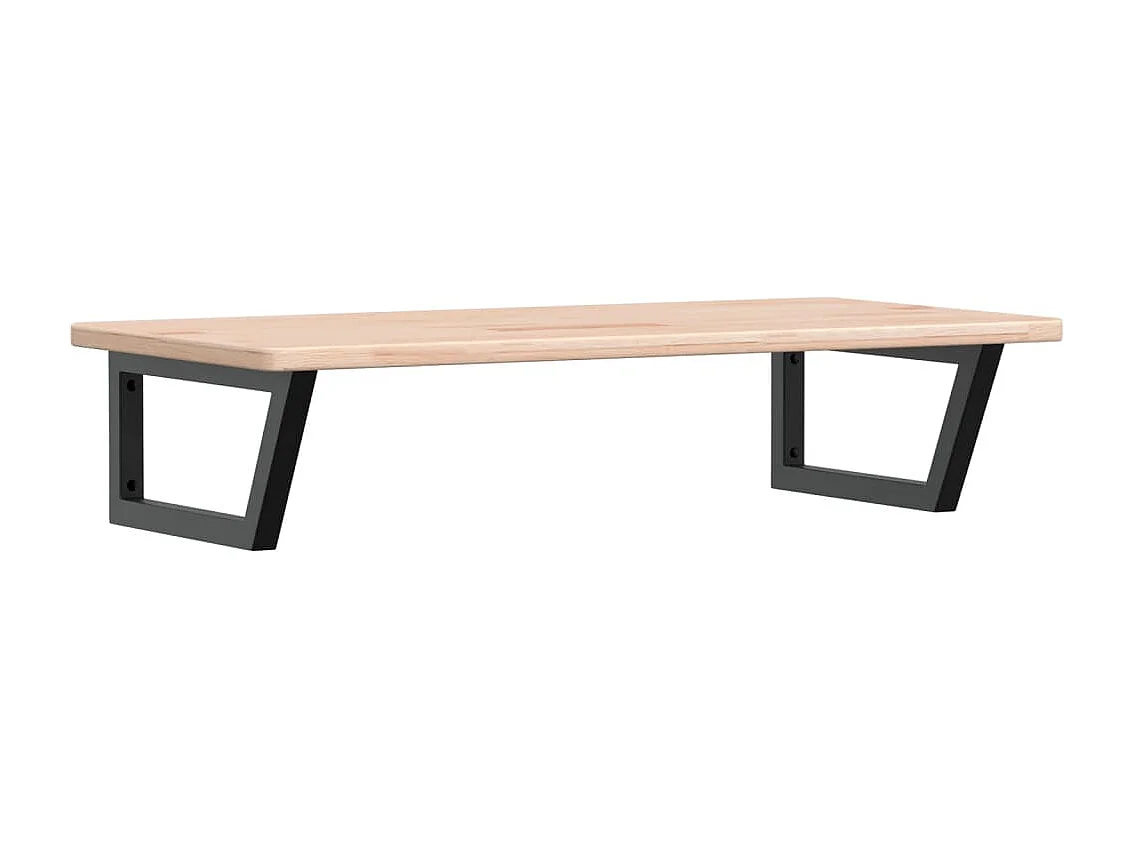 Badkamer wandschap staal en massief eikenhout