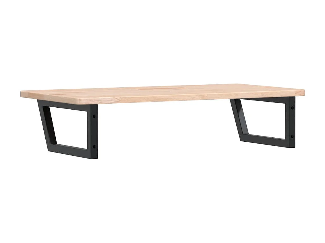 Badkamer wandschap staal en massief eikenhout