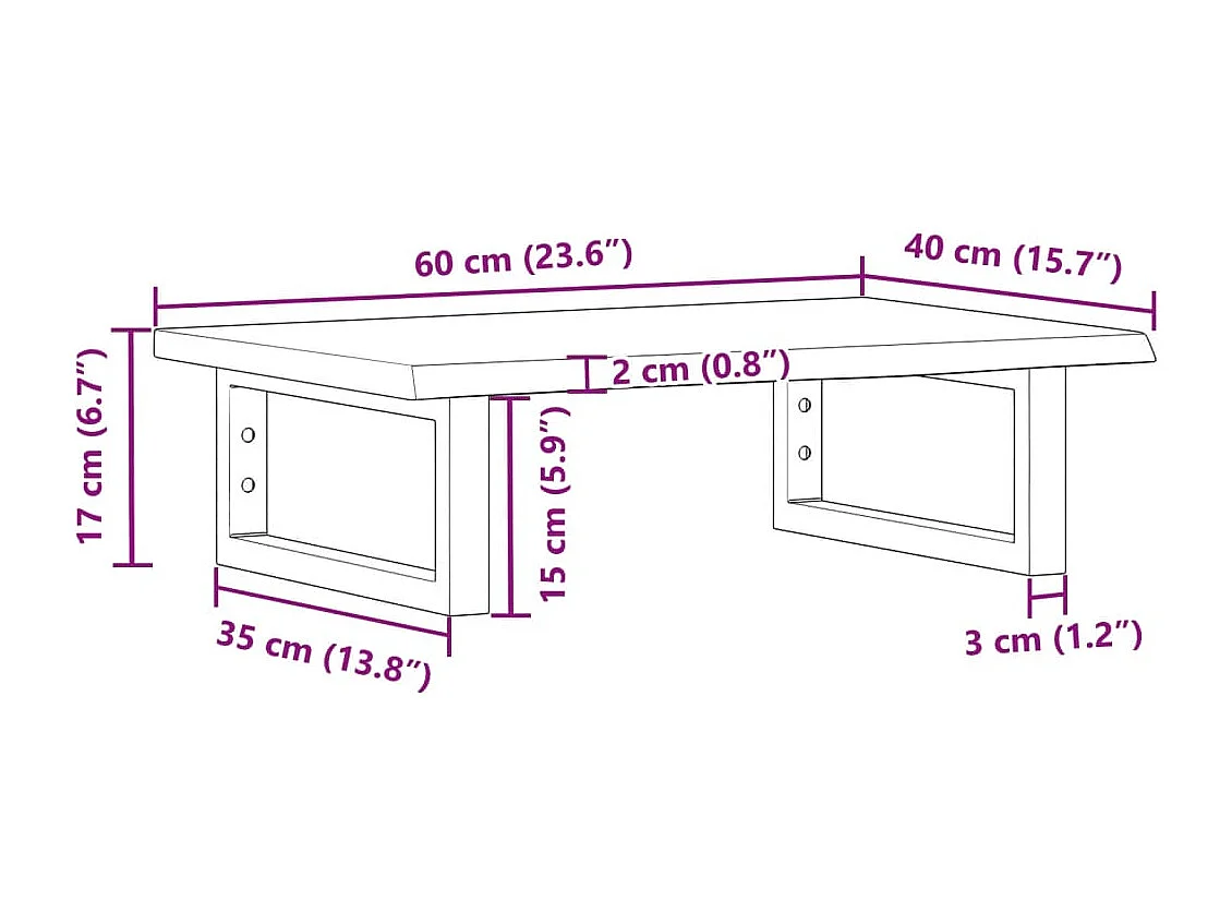 Badkamer wandschap staal en massief eikenhout