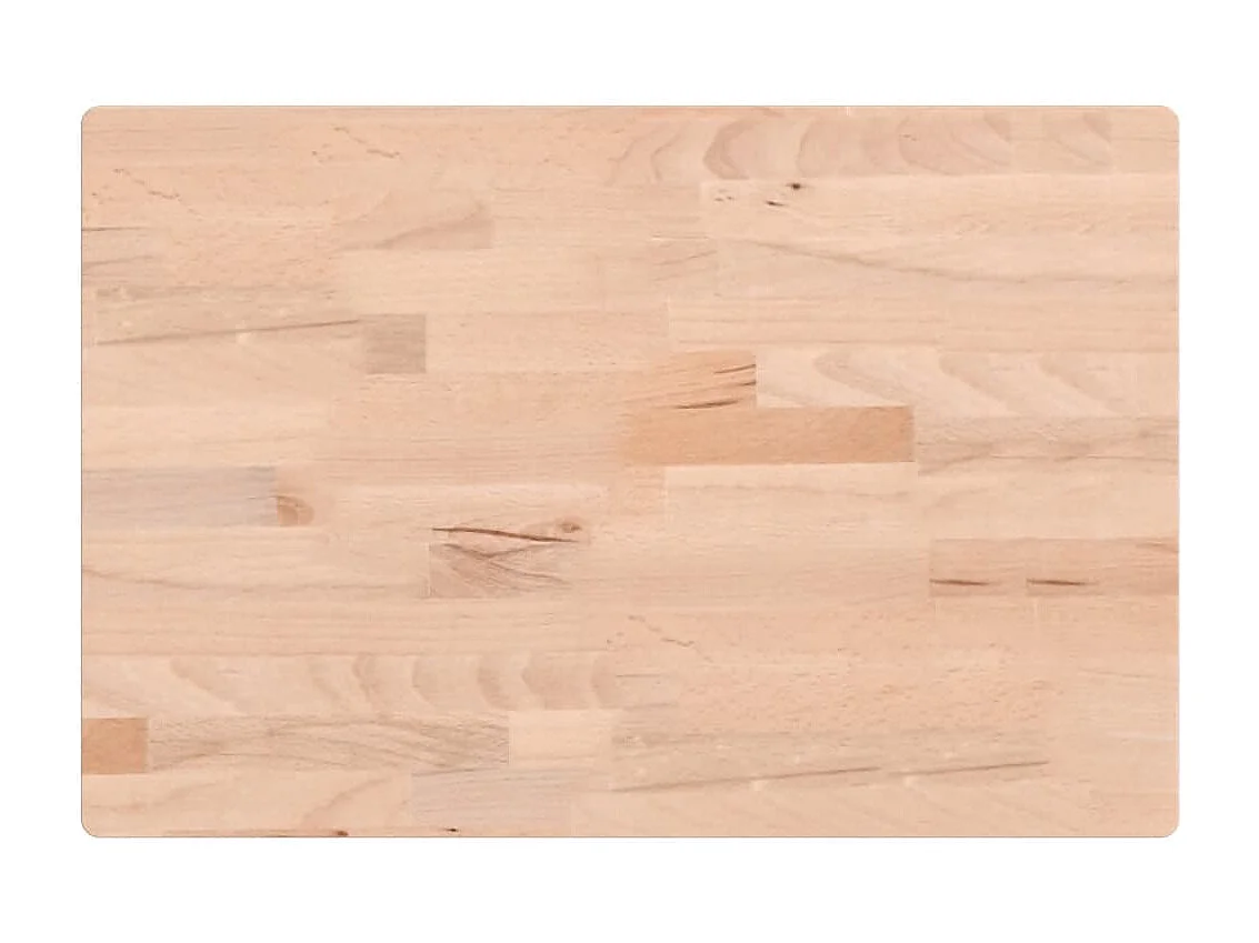 Ripiano a Parete per Lavabo in Acciaio e Massello di Faggio