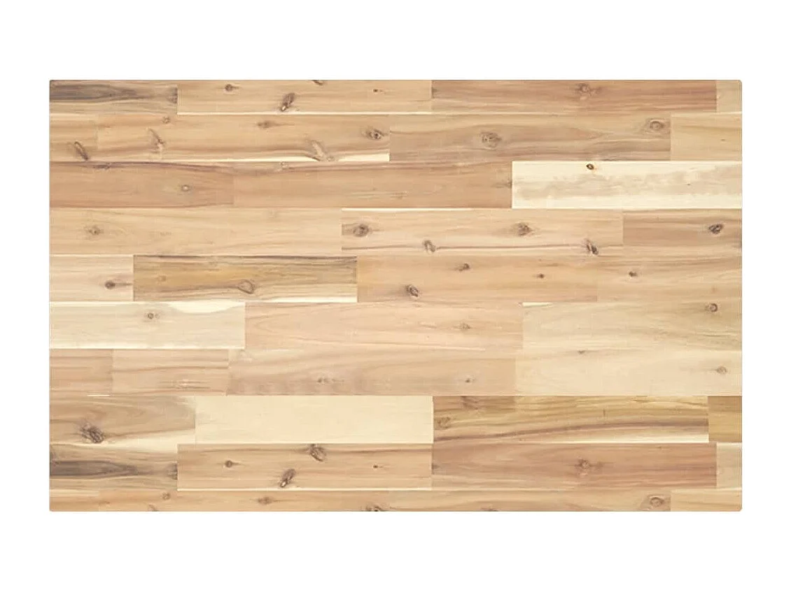 Waschbeckenregal Wandmontage Stahl und Akazienholz