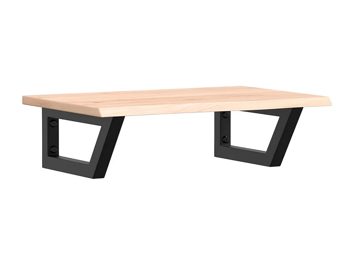 Badkamer wandschap staal en massief eikenhout