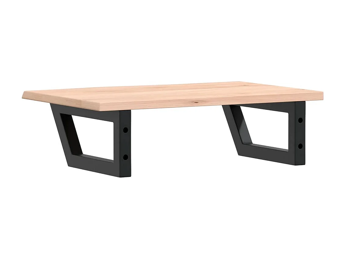 Badkamer wandschap staal en massief eikenhout