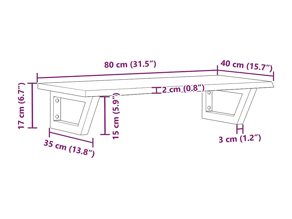 Badkamer wandschap staal en massief eikenhout