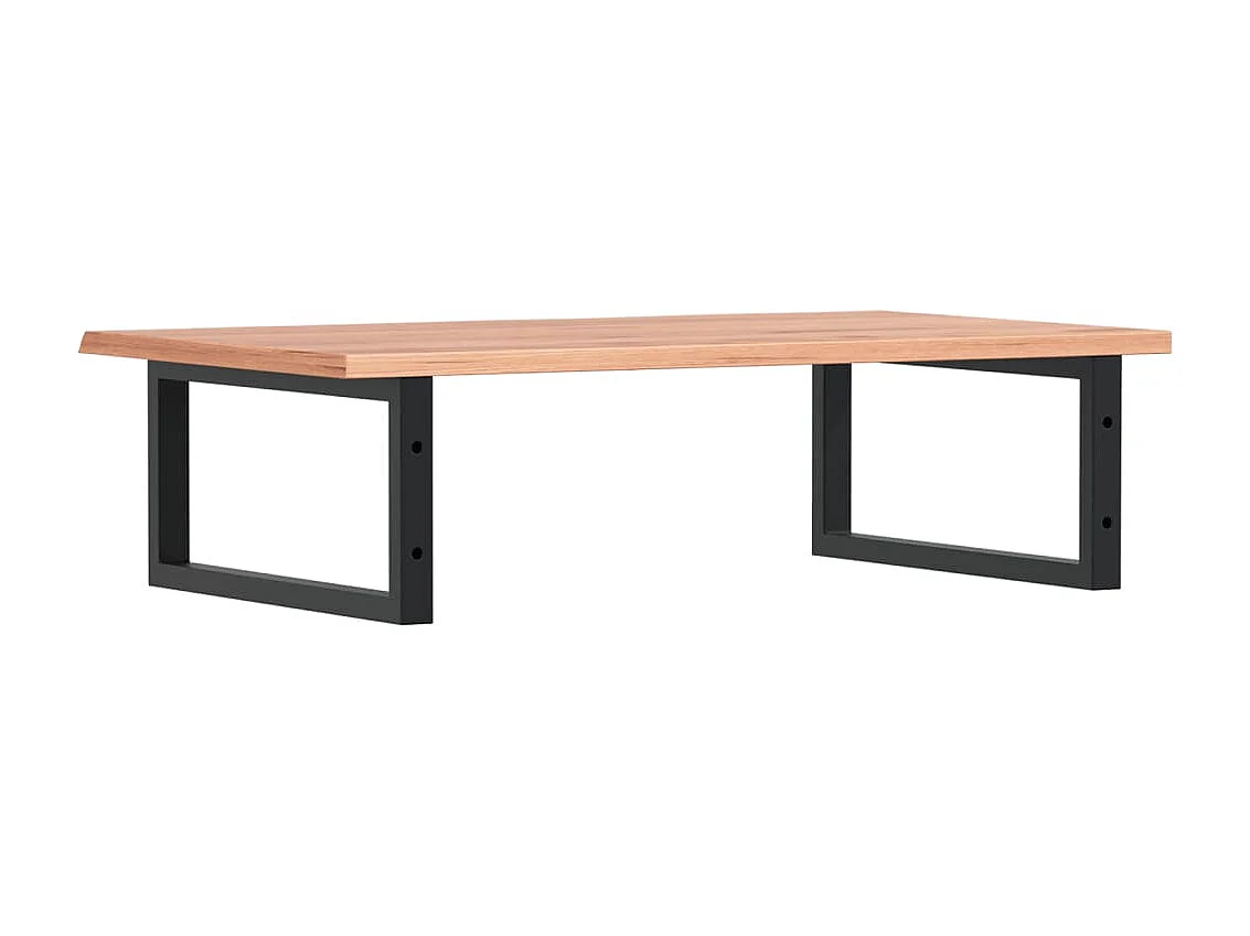 Badkamer wandschap staal en massief eikenhout